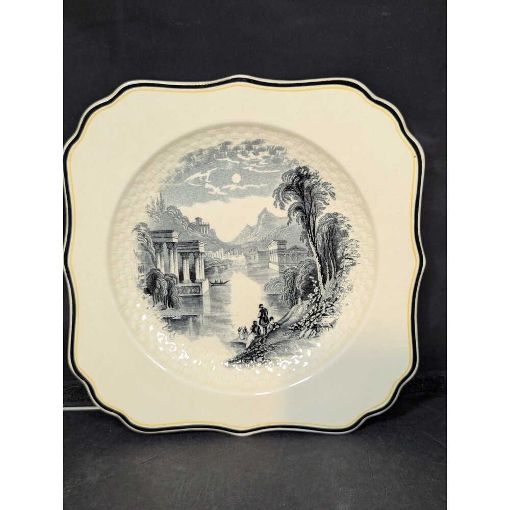 1927 Vintage Royal Doulton Sketches From Teniers Dinner Plate Cabinet Plate
